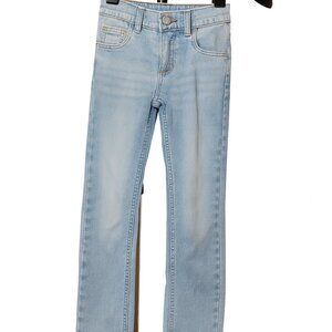 Wonder Nation Kids Slim Fit Light Wash Jeans Size 8 Adjustable Waist